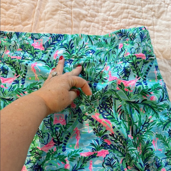 🌴 Lilly Pulitzer 14 ⛳️ Luxetic Monica golf skort Blue Horizon Par Fection UPF50 - Picture 14 of 15